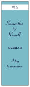 Classic  Vertical Tall Rectangle Wine Wedding Label 